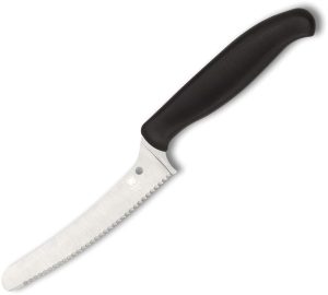 Spyderco Z-Cut Kitchen Knife Black Serrated