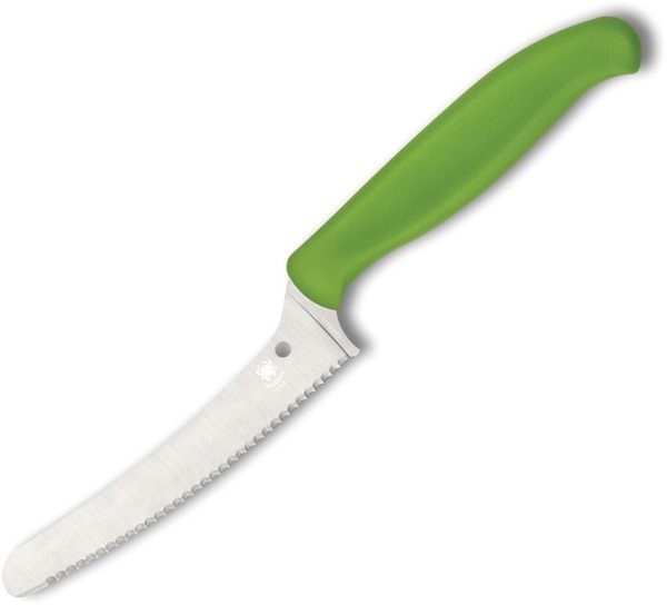 Spyderco Z-Cut Kitchen Knife Green Serrated