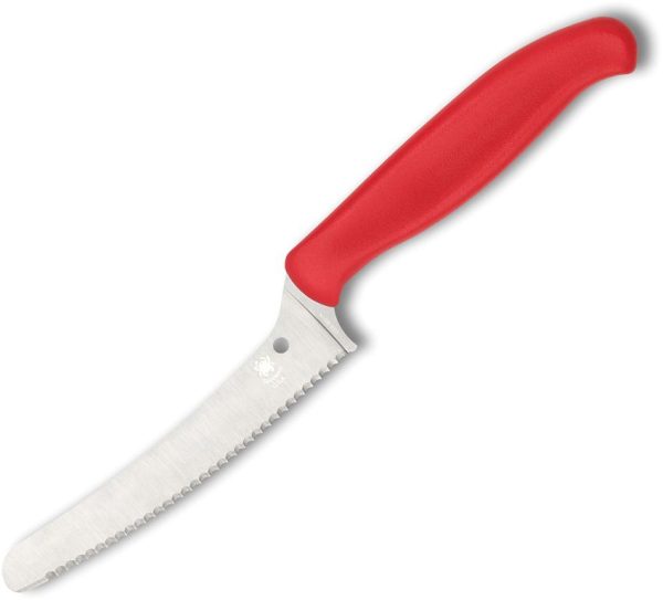 Spyderco Z-Cut Kitchen Knife Red Serrated