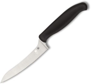 Spyderco Z-Cut Kitchen Knife Black Plain