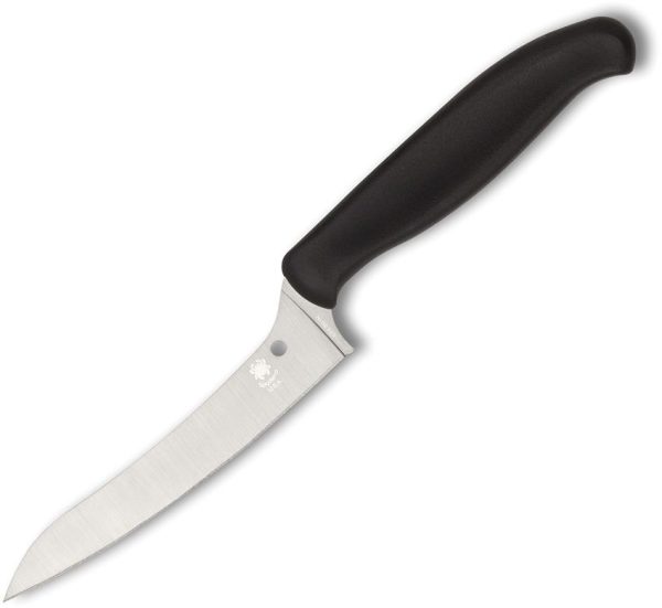 SCK14PBK.jpg Spyderco Z-Cut Kitchen Knife Black Plain