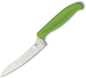 Spyderco Z-Cut Kitchen Knife Green Plain