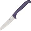 Spyderco Counter Critter Purple Plain Edge Folding Knife