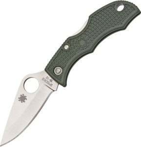 Spyderco Ladybug 3 Lockback Green FRN Knife
