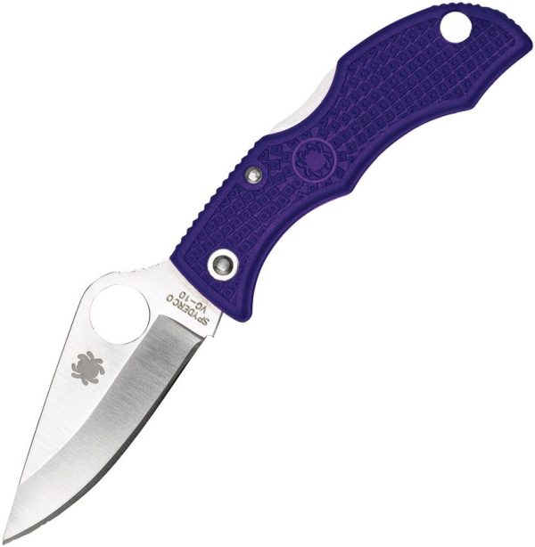 Spyderco Ladybug 3 Lockback Purple FRN Knife