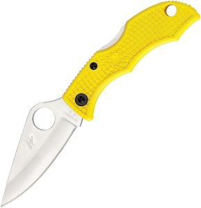 Spyderco Ladybug 3 Salt H1 Yellow FRN Knife