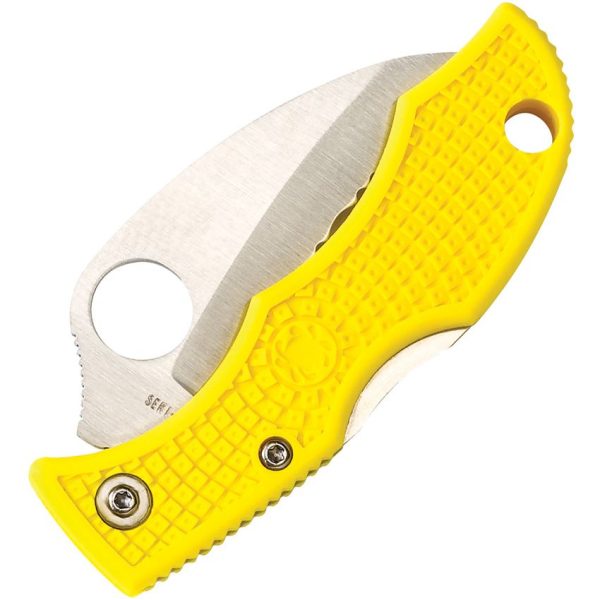 Spyderco Ladybug 3 Salt Serrated Lockback - Yellow