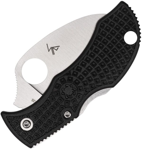 Spyderco Manbug Hawkbill Serrated Lockback - Black