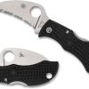 Spyderco Manbug Hawkbill Serrated Lockback - Black