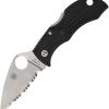 Spyderco Manbug Serrated VG-10 Lockback - Black