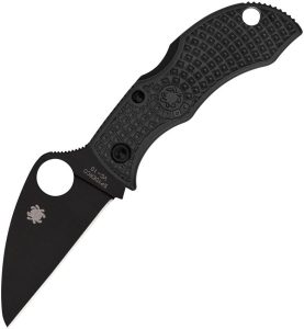 SCMBKWPBK.jpg Spyderco Manbug Wharncliffe Lockback Folding Knife Black