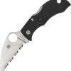 Spyderco Manbug Serrated Wharncliffe - Black