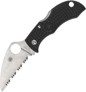 Spyderco Manbug Serrated Wharncliffe - Black