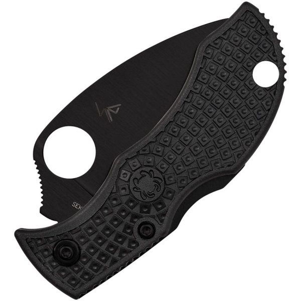 Spyderco Manbug Serrated Wharncliffe TiNi - Black
