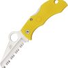 Spyderco Manbug Salt H1 Serrated Yellow