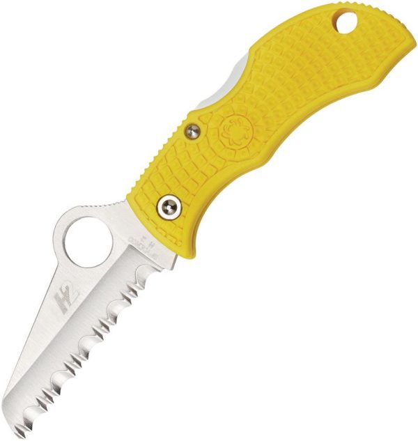 Spyderco Manbug Salt H1 Serrated Yellow