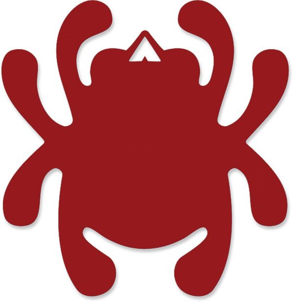 Spyderco Mirror Decal Bug Red 3.25 Inch