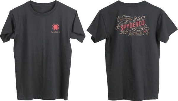 Spyderco Western T-Shirt 2XL Charcoal Cotton