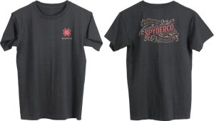 Spyderco Western T-Shirt Large Charcoal Cotton