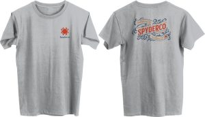 Spyderco Western T-Shirt Large Gray Cotton