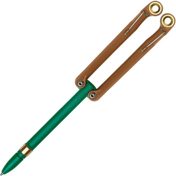 Spyderco Baliyo Tactical Pen - Green and Brown