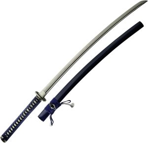 Dragon King Sea Wave Katana Fixed Blade T10 Steel Blue 27.63"