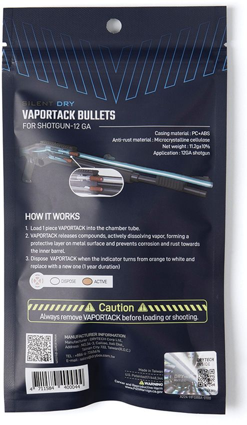 Silent Dry Vaportack Dehumidifier - 12GA Barrel Insert