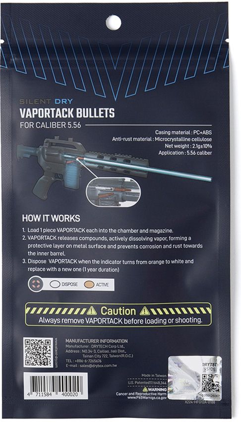 Silent Dry Vaportack Dehumidifier - 5.56 Barrel Insert