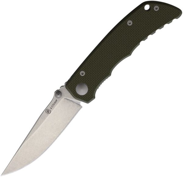 Spartan Blades Talos Linerlock Green G10 Folding Knife CTS-XHP