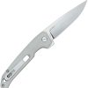 DOTS Gear Dude Button Lock Gray Folding Knife 8Cr14MoV