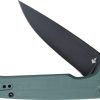 DOTS Gear Dude Button Lock Green Folding Knife 8Cr14MoV