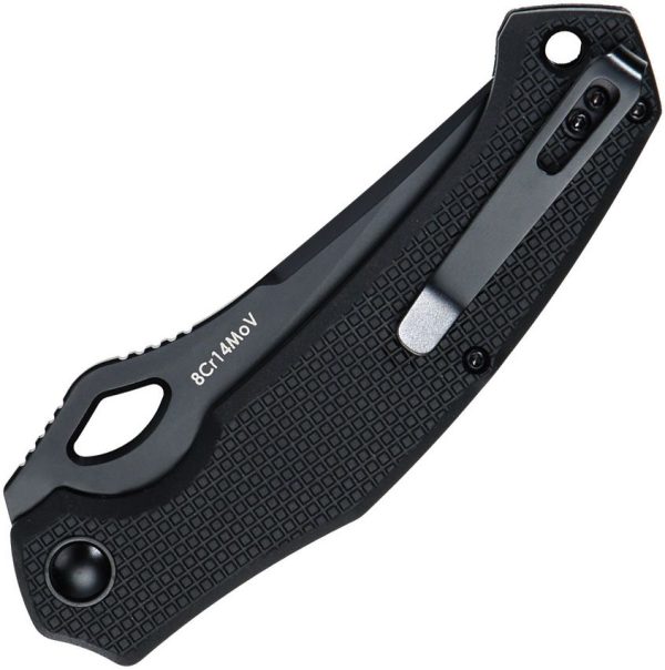 DOTS Gear Chameleo Linerlock Black - 8Cr14MoV Clip Point