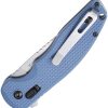 DOTS Gear Stevia Crossbar Lock Blue Folding Knife 8Cr14MoV