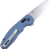 DOTS Gear Stevia Crossbar Lock Blue Folding Knife 8Cr14MoV
