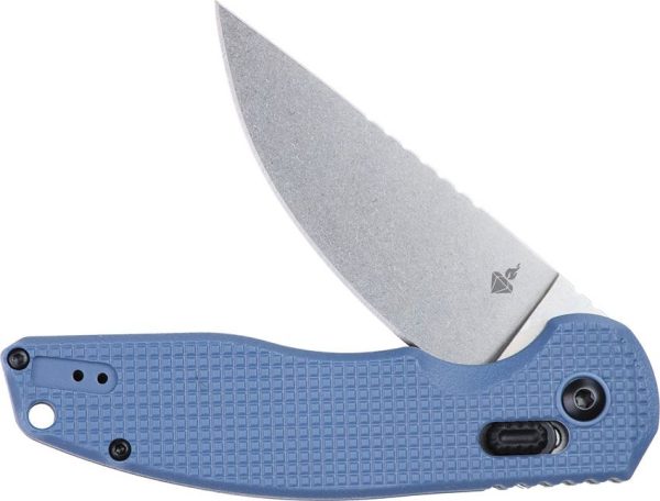 DOTS Gear Stevia Crossbar Lock Blue Folding Knife 8Cr14MoV
