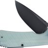 DOTS Gear Aria Linerlock Jade G10 Folding Knife 3" Black Blade