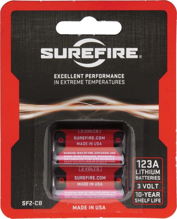 SureFire 123A Rechargeable Battery Pack - 2 Count