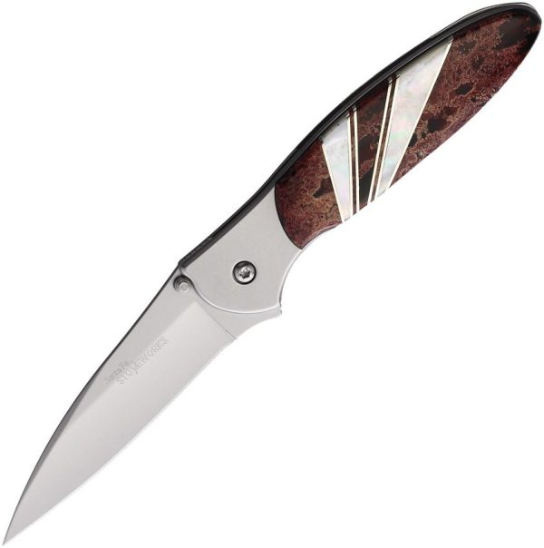 Santa Fe Stoneworks Kershaw Leek Red Framelock Folding Knife
