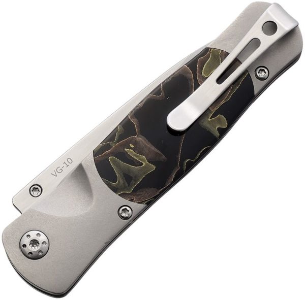 Santa Fe Stoneworks Tesoro Button Lock Folding Knife VG-10