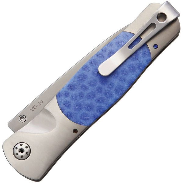 Santa Fe Stoneworks Tesoro Button Lock - Blue Brain