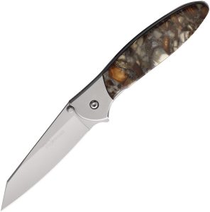 Kershaw Leek Framelock Mammoth Folding Knife 14C28N Stainless