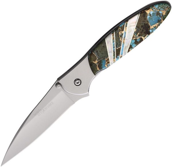 Kershaw Leek Framelock - Turquoise Mother of Pearl