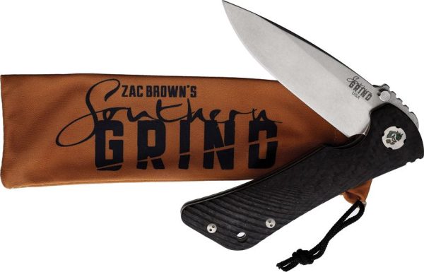 Southern Grind Spider Monkey Folding Knife MagnaCut Carbon Fiber