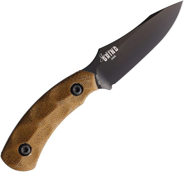 Southern Grind Jackal Pup Black Fixed Blade Knife