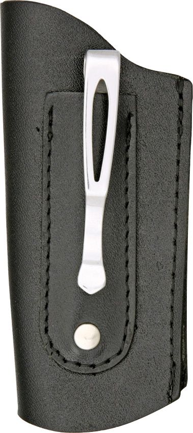 Sheaths Large Folding Knife Belt Sheath Black Leather