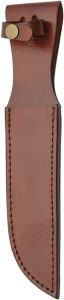 Sheaths Brown Leather Sheath 7in Fixed Blade
