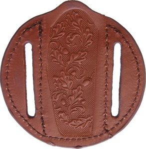Sheaths Round Brown Leather Sheath 3.75in
