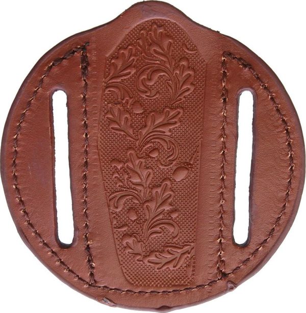 Sheaths Round Brown Leather Sheath 3.75in