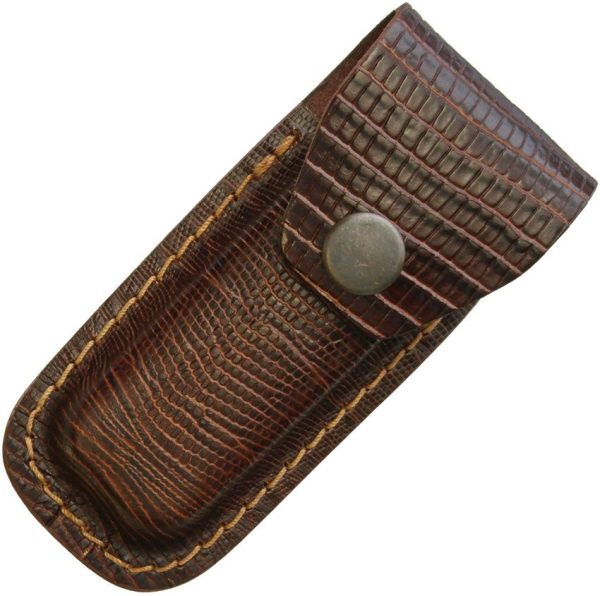 Sheaths Leather Belt Pouch Lizard Pattern Folding Knife