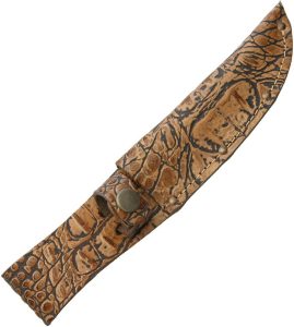 SH1187.jpg Sheaths Fixed Blade Belt Sheath Alligator Pattern 5in
